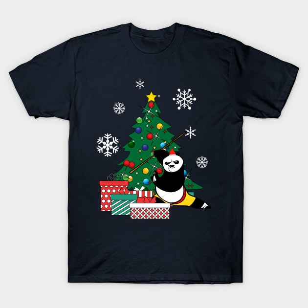 Kung Fu Panda Around The Christmas Tree T-Shirt by Nova5